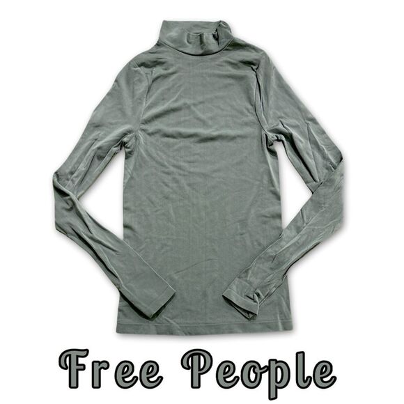 Free People | Tops | Free People Intimately Long Sleeve Mock Neck ...
